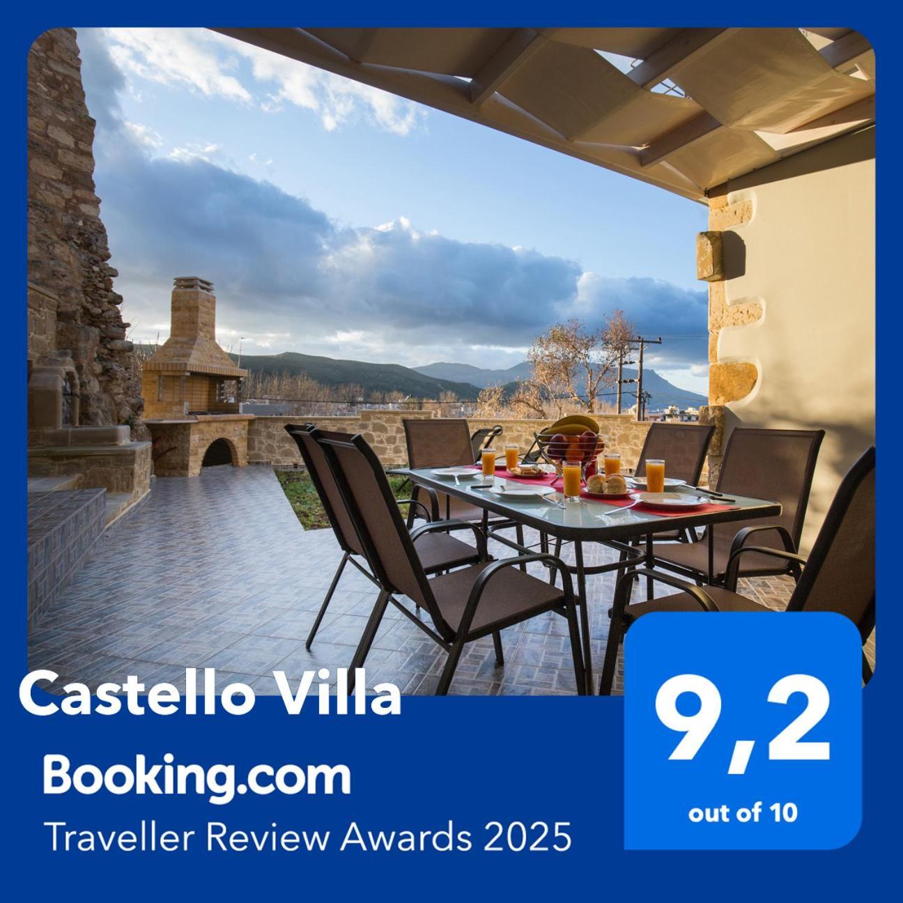 Castello Villa - Seaview Villa Atop The Venetian Walls キサモス エクステリア 写真